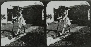 Image: 'Homemade scooter', Papatoetoe, 1948.