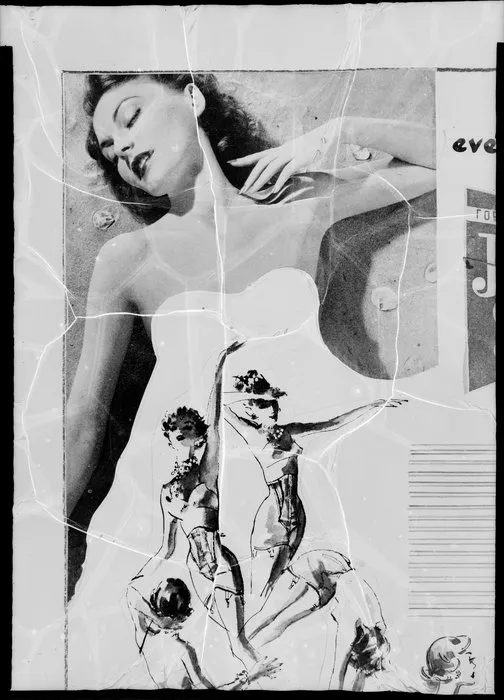 Figurine of reclining woman in undergarments