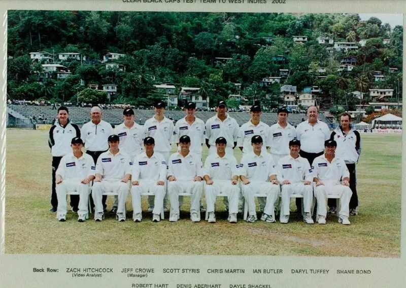 Photo: New Zealand Cricket - Clear Black Caps Test Team to West Indies 2002