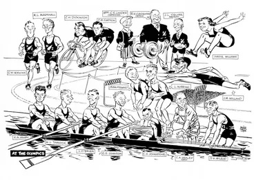 Image: Colvin, Neville Maurice, 1918-1992 :At the Olympics. [1952].