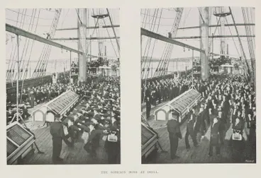 Image: The Sobraon boys at drill