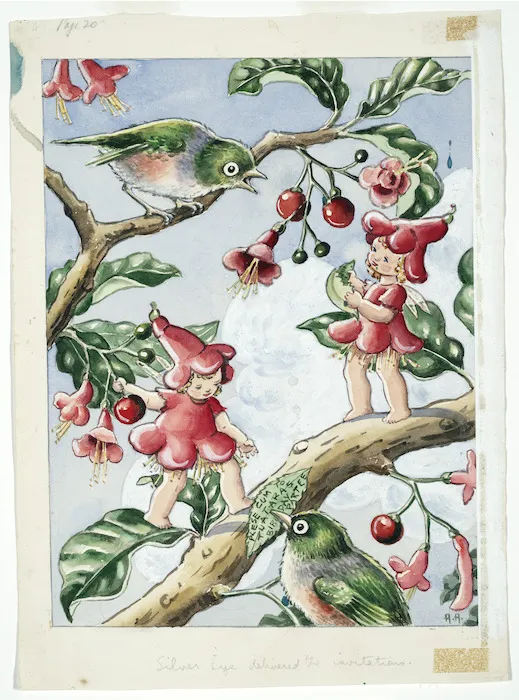 Acres, Avis, 1910-1994 :Silver Eye delivered the invitations. [1955-56].