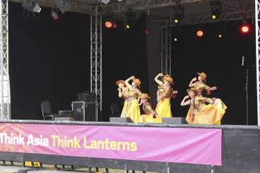 Image: Traditional Chinese dance at Auckland Lantern Festival.