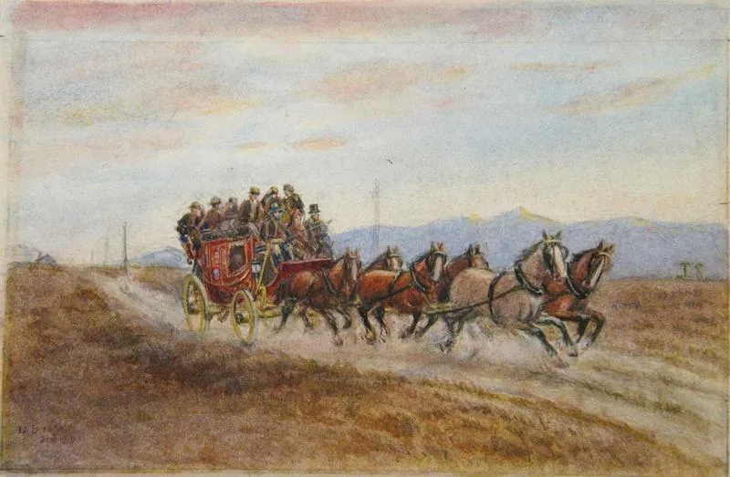 Painting: The South Road in the Sixties, Canty