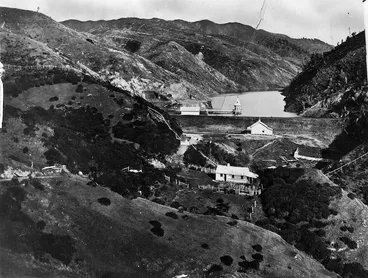 Image: Overlooking the area around the Karori Reservoir, Wellington