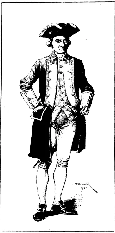 Image: CAPTAIN JAMES COOK,  Commander of the exploring snip Endeavour. (Otago Witness, 21 December 1904)