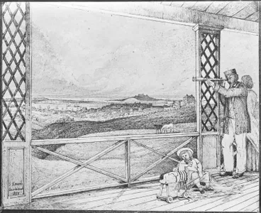 Image: Auckland from Karangahape Road, 1855