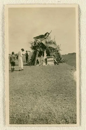 Image: Armistice bonfire 1918
