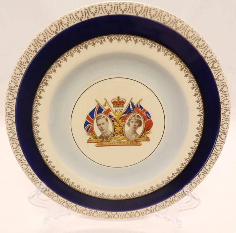 Cake Plate - King George VI & Queen Elizabeth Coronation