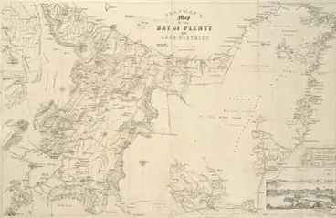 Image: Chapman's map of the Bay of Plenty and Lake District