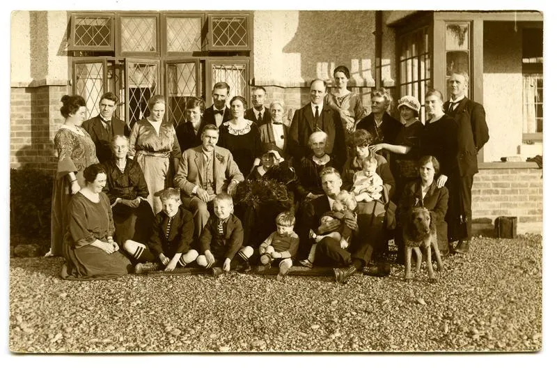 Photograph, Black and White: Lovell-Smith family group, 4 June 1924