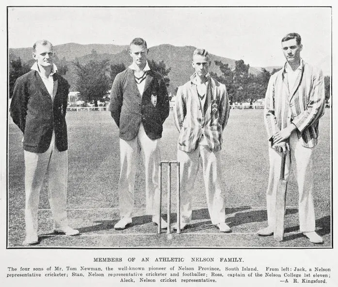 Members of an athletic Nelson family