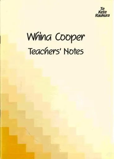 Image: Whina Cooper : teachers' notes