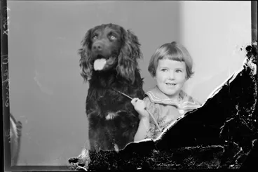 Image: Wilkins, Girl and dog