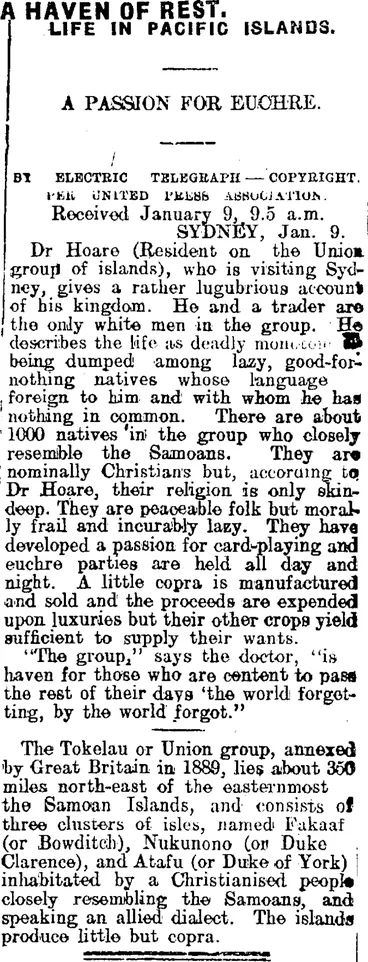 Image: A HAVEN OF REST. (Mataura Ensign 9-1-1914)