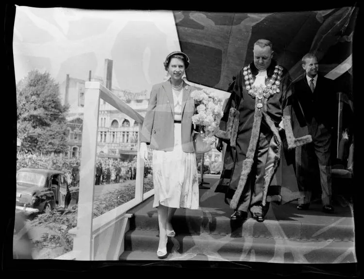 Queen Elizabeth in Christchurch, 1954
