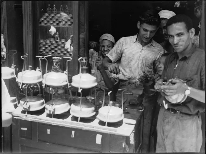 Primus stall in the native area of Cairo, Egypt - Photograph taken by George Kaye