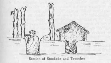 Image: Section of Stockade and Trenches