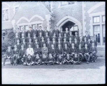 Image: Glass Plate Negative: Christ College group