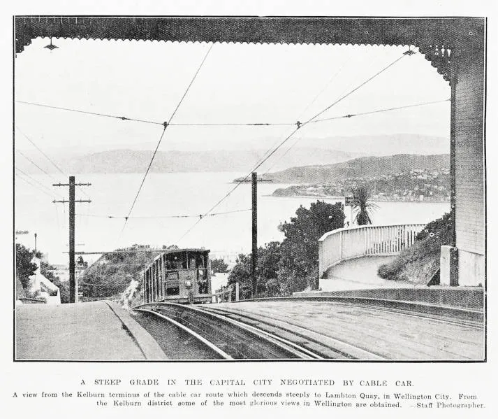 A steep grade in the Capital City negotiated by cable car
