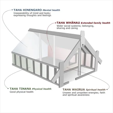 Image: Māori health: te whare tapa whā model