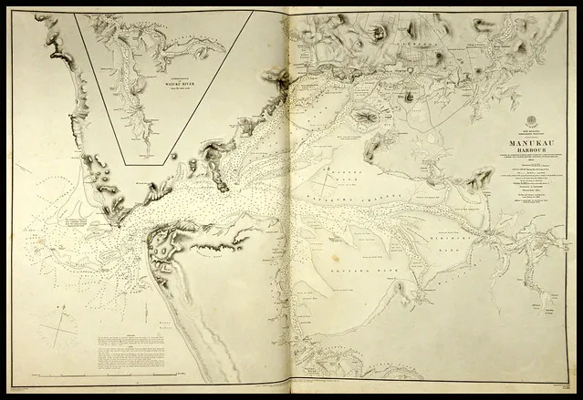 Chart of Manukau Harbour, 1853
