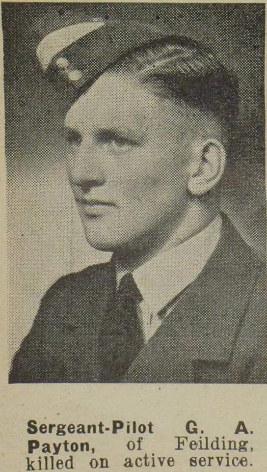 Sergeant-Pilot G. A. Payton, of Feilding, killed on active service