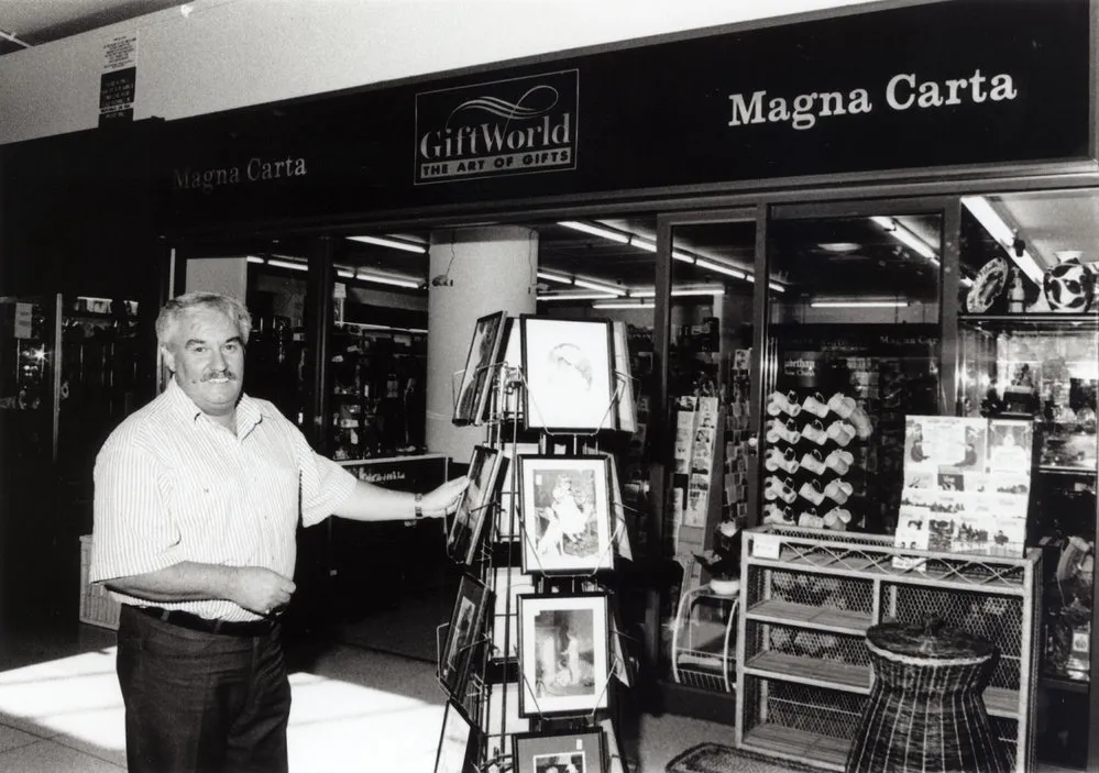 Magna Carta Gift World, Maidstone Mall; owner Ivan Buckland moves to the ground floor.