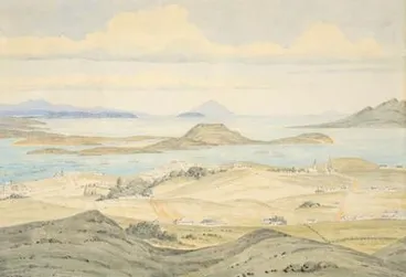 Image: No 1 View of Parnell and Auckland taken from the top of Mt Eden