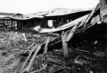 Martinborough School fire : Photograph