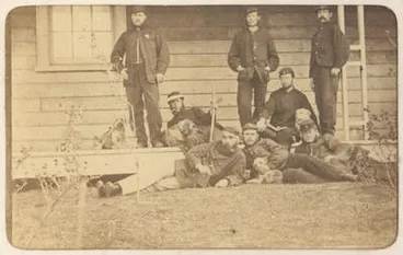 Image: [Soldiers of the 3rd Regiment, Waikato Militia]