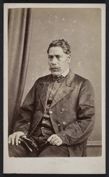 Image: Wrigglesworth, J D (Wellington) fl 1863-1900 :Portrait of Tareha Te Moananui