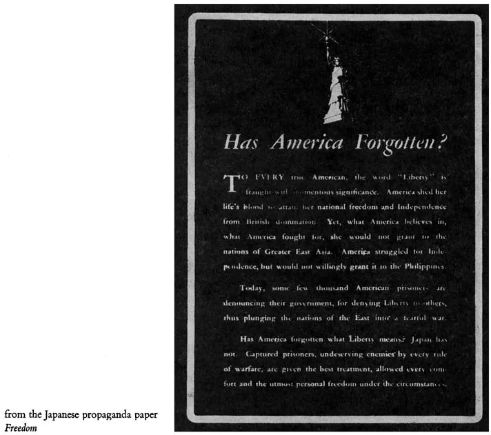 from the Japanese propaganda paper Freedom