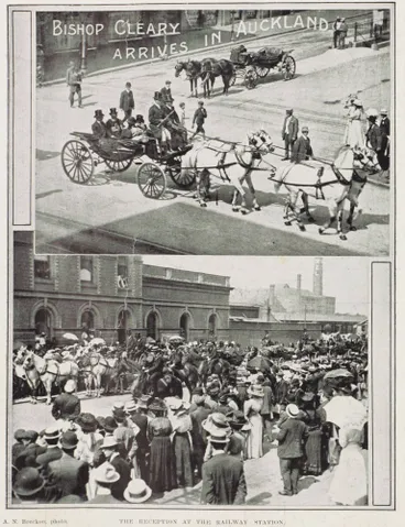 Image: The reception at the railway station