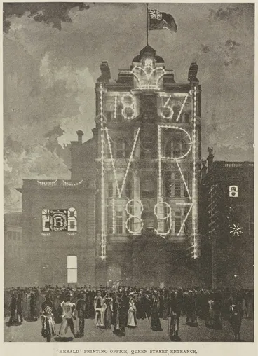 Image: Herald Printing Office, Queen Street entrance