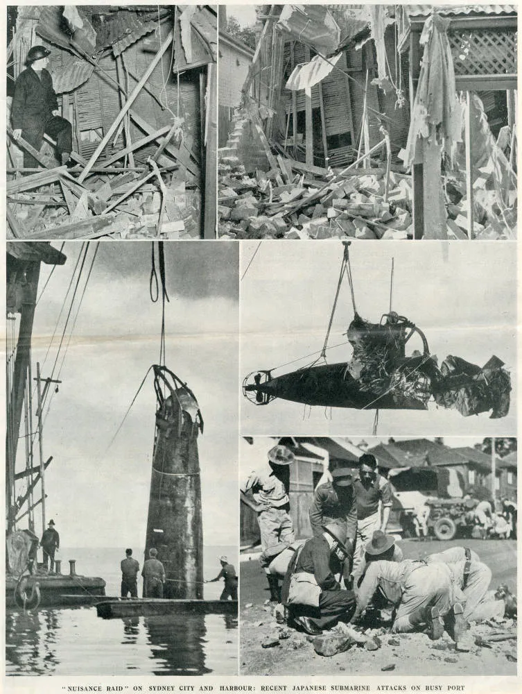 'Nuisance raid' on Sydney city and harbour: recent Japanese submarine attacks on busy port