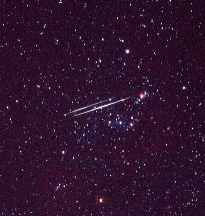 Meteors in Orion