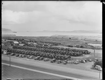 Image: Army trucks at Gracefield