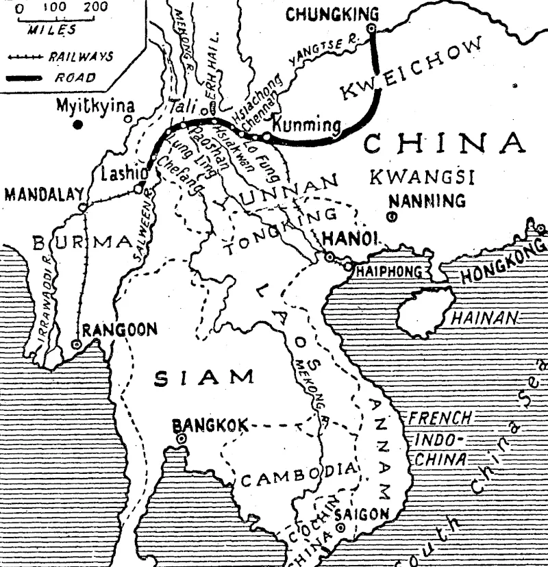 The accompanying cable news describes rapid developments in this region. French Indo-China comprises Tonking, Laos, Anriam, Cambodia, and Cochin-China. Cochin-China is a colony; the other States are protectorates. The Japanese have established a blockade at Hai-Phong and are also reported to have occupied Mirs Bay; this is just off the map, immediately east of Hong Kong. (Evening Post, 27 June 1940)
