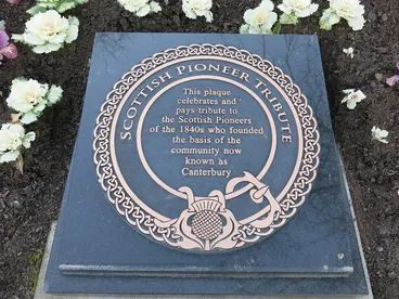 Scottish plaque at Kilmore Street Image: Scottish plaque at Kilmore Street