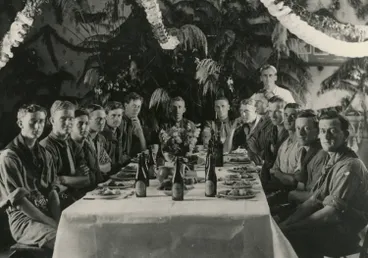 Image: Guards at German internment camp, Motuihe Island