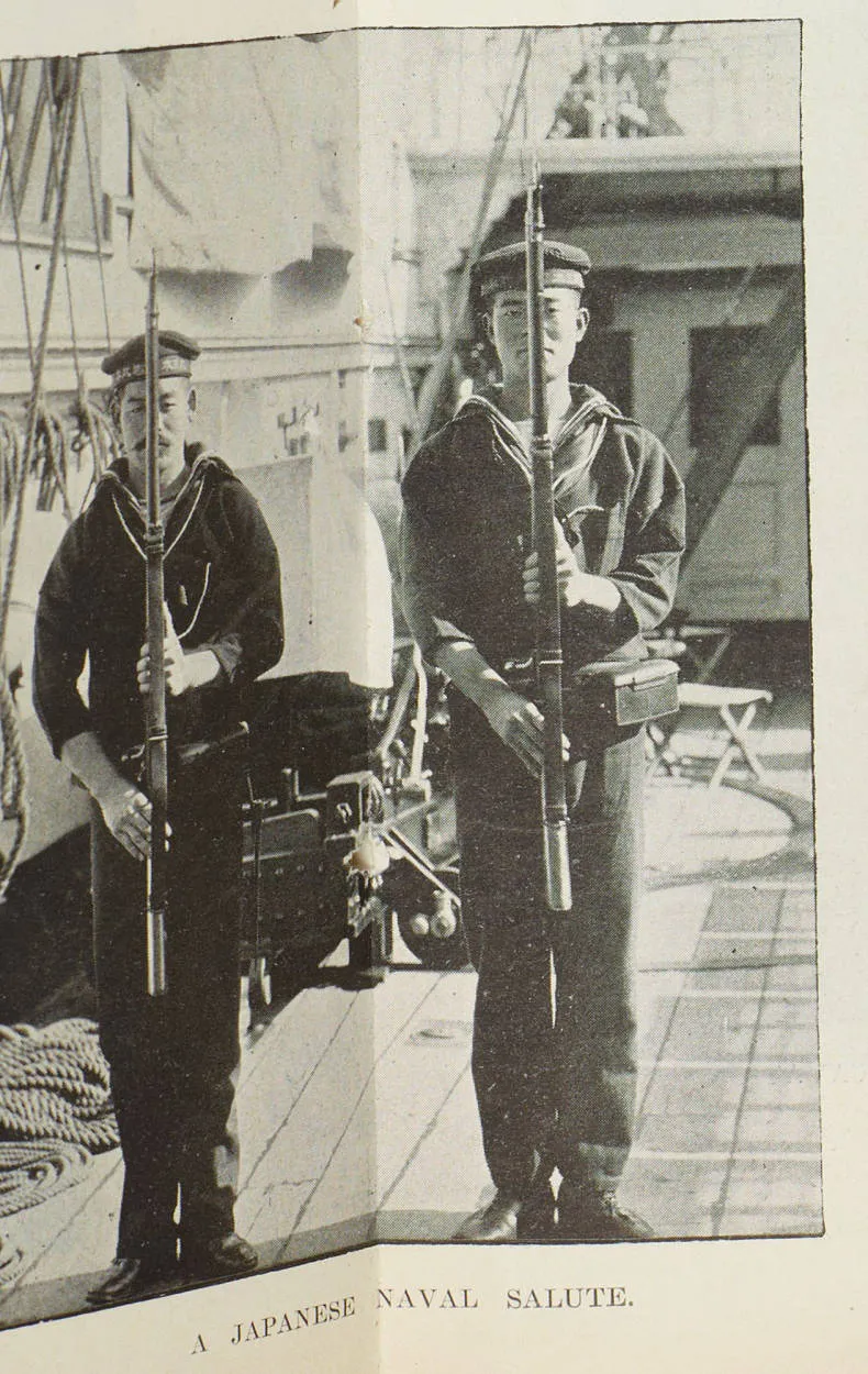 A Japanese naval salute