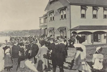 Image: The opening of the Queen Victoria School for Maori Girls