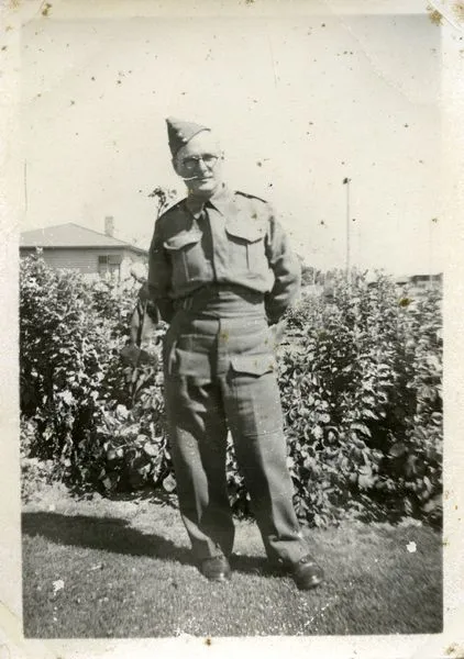 Man in military uniform