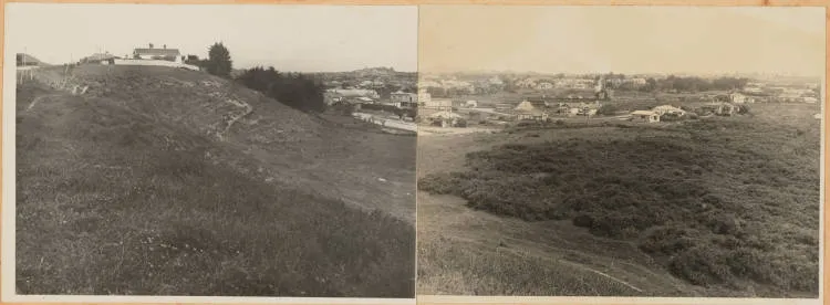 Panoramic view across Fowlds Park, 1923
