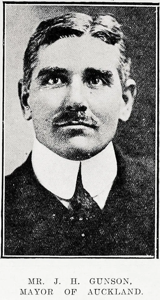Mr J H Gunson, Mayor of Auckland