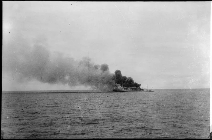 Sinking of Ramb I by HMS Leander