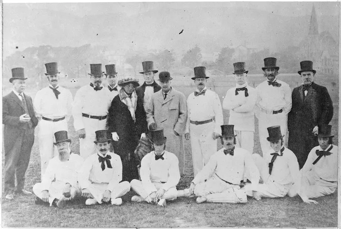 Parliamentary cricket team, Basin Reserve, Wellington