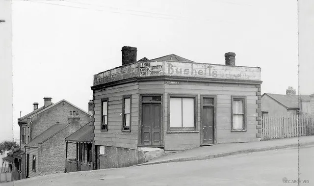 Corner of Stafford Street and Palmyra Street 1957