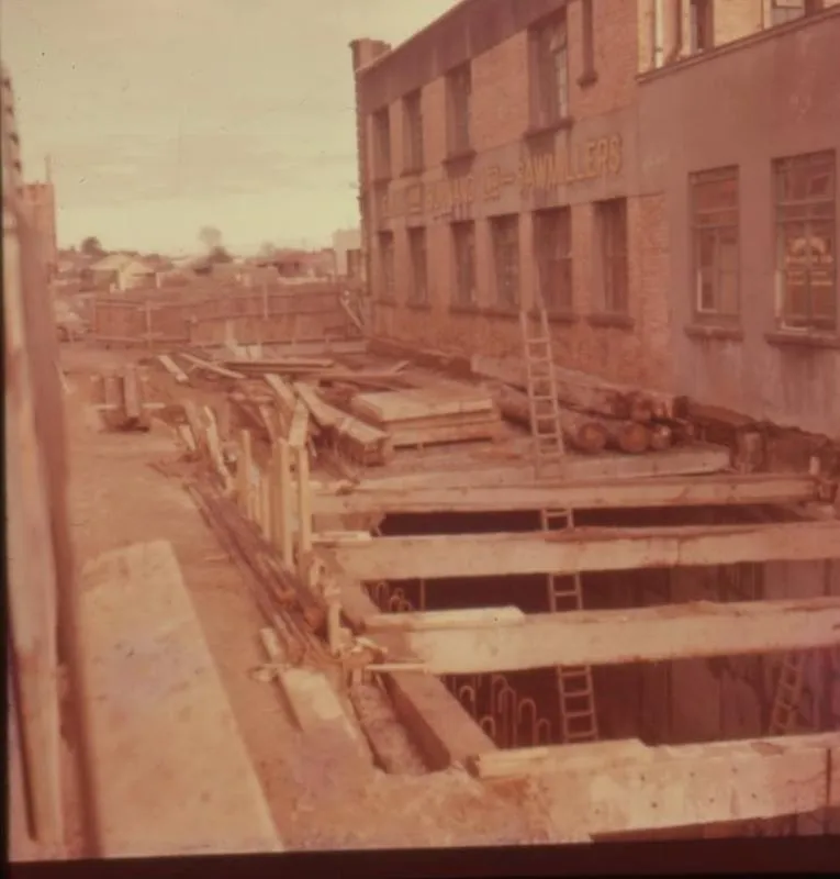 Slide - Roof over Victoria Street railway tunnel